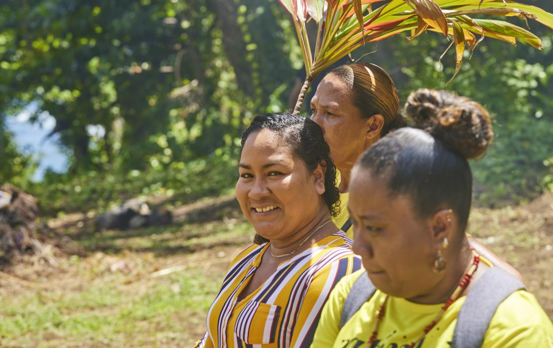Women of the Kalinago indigenous community in Dominica